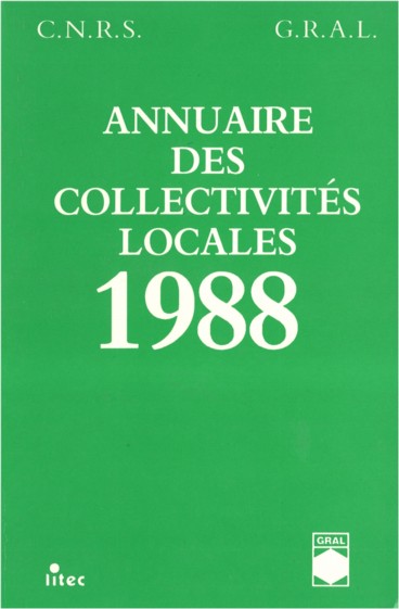 Lire la suite à propos de l’article Annuaire des collectivités locales 1988