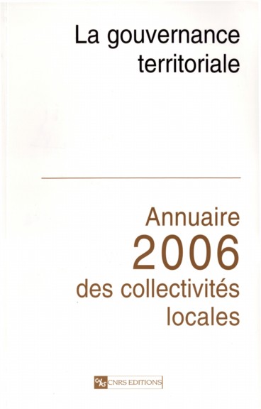 You are currently viewing Annuaire 2006 des collectivités locales « La gouvernance territoriale »