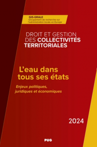 Couverture L’eau dans tous ses états. Enjeux politiques, juridiques et économiques